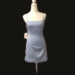 Sunday Best Blue Mini Dress